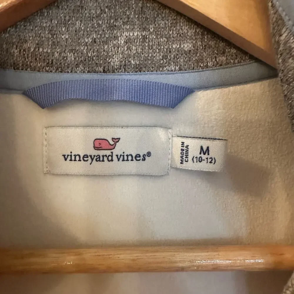 Girl's Vineyard Vines Grey Vest sz M (10/12) Girls Grey Vest
